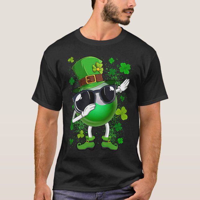 Dabbing Billiard Ball Leprechaun St Patrick's Day  T-Shirt (Front)