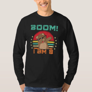 Dabbing Birthday 8 Years Old Birthday Outfit For T-Shirt