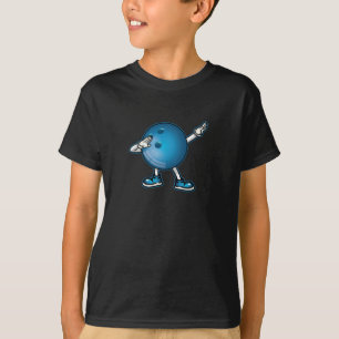 Dabbing Bowling Ball Tee Kids Boys Dab Dance