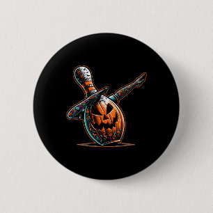 Dabbing Bowling Pin Bowler Jack O Lantern Spooky H