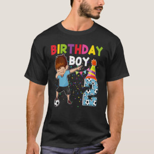 Dabbing Boy 2 Year Old Soccer Player 2nd Birthday T-Shirt