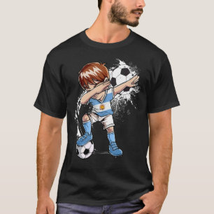 Dabbing Boy Argentina Soccer Team World Soccer T-Shirt