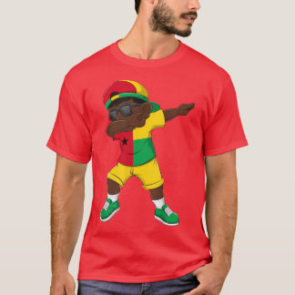 Dabbing Boy GuineaBissau Flag Kids Dab Dance  T-Shirt