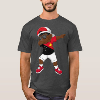 Dabbing Boy Papua New Guinea Flag Kids Dab Dance  T-Shirt