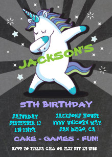 Unicorn Boy Invitations Stationery Zazzle Au