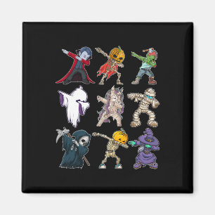 Dabbing Boys Halloween Pumpkin Skeleton Kids Pumpk Magnet