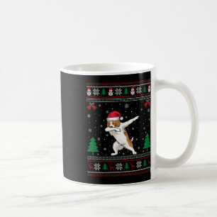 Dabbing Brittany Spaniel Dog Santa Hat Boys Girls Coffee Mug