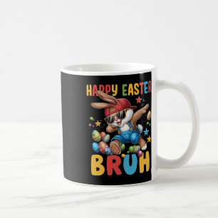 Dabbing Bunny Easter Bruh Meme Funny Saying Teens  Coffee Mug