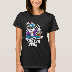 Dabbing Bunny Easter Bruh Meme Funny Saying Teens T-Shirt