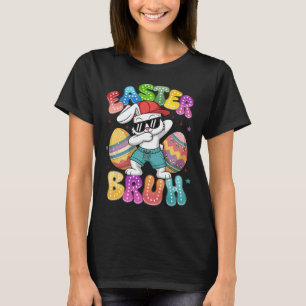 Dabbing Bunny Easter Bruh Meme Funny Saying Teens T-Shirt