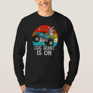 Dabbing Bunny Egg Hunt Is On Crush Eggs Monster Tr T-Shirt