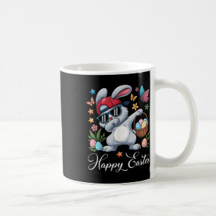 Dabbing Bunny Happy Easter Egg Hunting Toddler Kid Coffee Mug