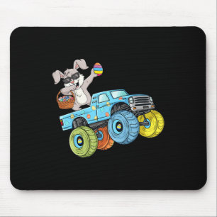 Dabbing Bunny Happy Easter Monster Truck Boys Girl Mouse Pad