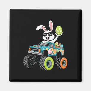 Dabbing Bunny Happy Easter Monster Truck Boys Mens Magnet