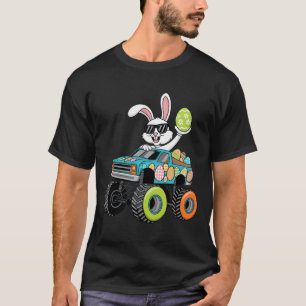 Dabbing Bunny Happy Easter Monster Truck Boys Mens T-Shirt