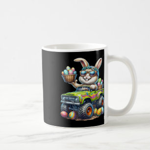 Dabbing Bunny Happy Easter Monster Truck Kids Boys Coffee Mug