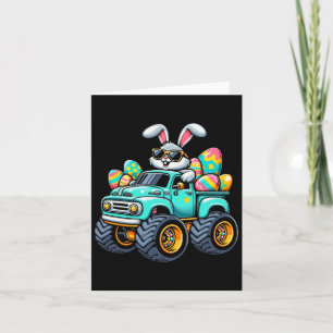 Dabbing Bunny Happy Easter Monster Truck Lovers Ki Card