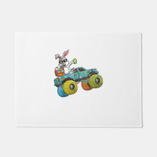 Dabbing Bunny Happy Easter Monster Truck Lovers Ki Doormat