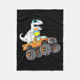 Dabbing bunny happy easter monster truck lovers ki fleece blanket