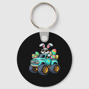 Dabbing Bunny Happy Easter Monster Truck Lovers Ki Key Ring