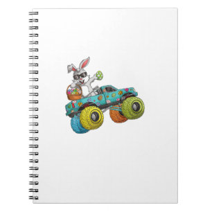 Dabbing Bunny Happy Easter Monster Truck Lovers Ki Notebook