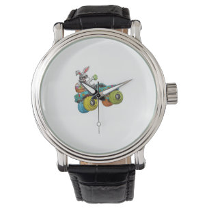 Dabbing Bunny Happy Easter Monster Truck Lovers Ki Watch