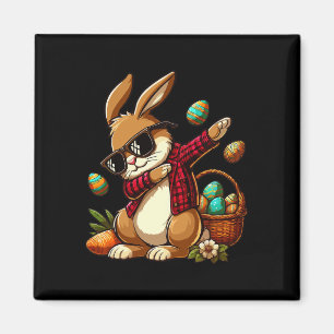 Dabbing Bunny Rabbit Happy Easter Eggs For Boys Gi Magnet