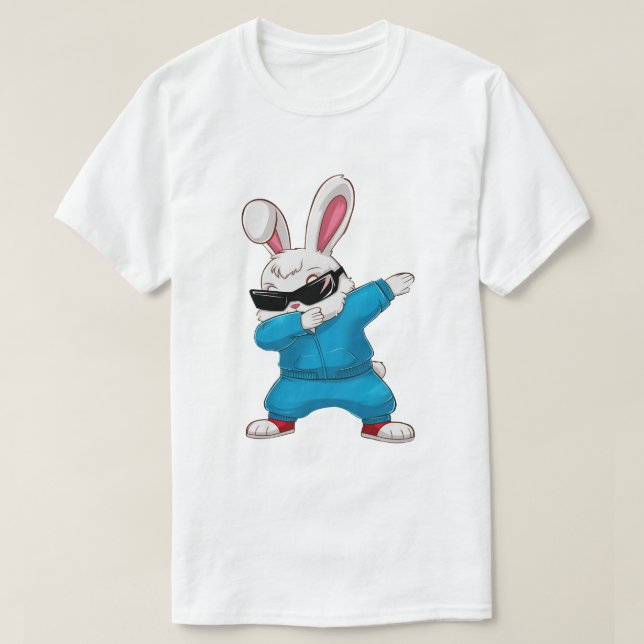 Dabbing Bunny T-Shirt (Design Front)