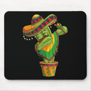 Dabbing Cactus Cinco De Mayo Mexican Poncho Boys K Mouse Pad