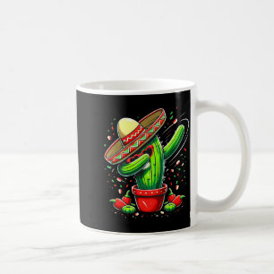 Dabbing cactus cinco de mayo with sombrero dab coffee mug