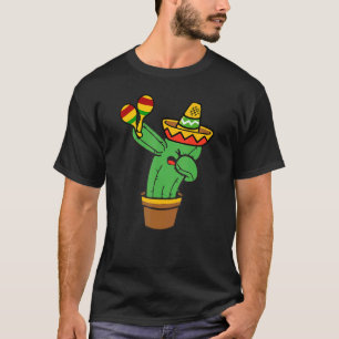 Dabbing Cactus Cute Plant For Men Women Gardening T-Shirt