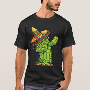 Dabbing Cactus T Shirt Cinco De Mayo Boys Kids Men