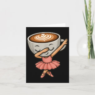 Dabbing Cappuccino Ballerina Cute Italian Brainrot Card