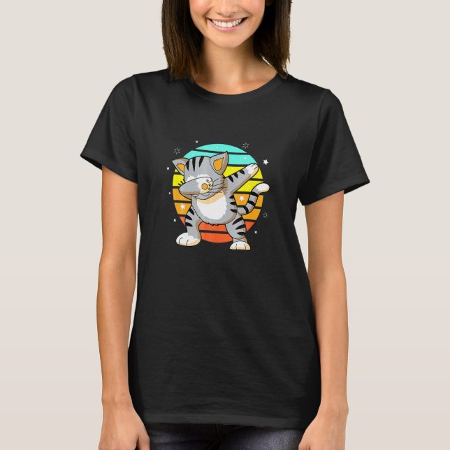Dabbing Cat Dab Cat 2 T-Shirt (Front)
