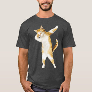 Dabbing Cat Kitten Funny Dab Cool Dance Kitty T-Shirt