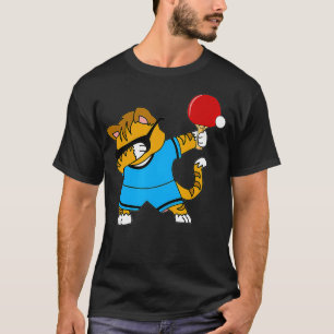 Dabbing Cat Playing Ping Pong Cute Kitten & Cat Lo T-Shirt