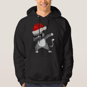 Dabbing Cat Santa Christmas Catmas Hoodie