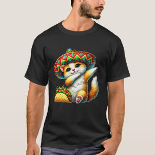 Dabbing Cat Taco Cinco de Mayo Mexican Fiesta Kids T-Shirt