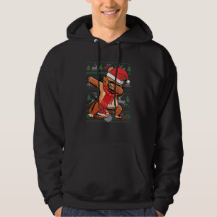 Dabbing Cat Ugly Christmas Sweater Funny Party Cos