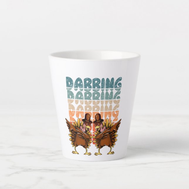 Dabbing Chicken Latte Mug (Front)