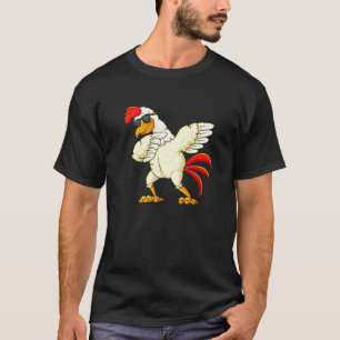 Dabbing Chicken Wearing Sunglasses Dab Dance Girls T-Shirt