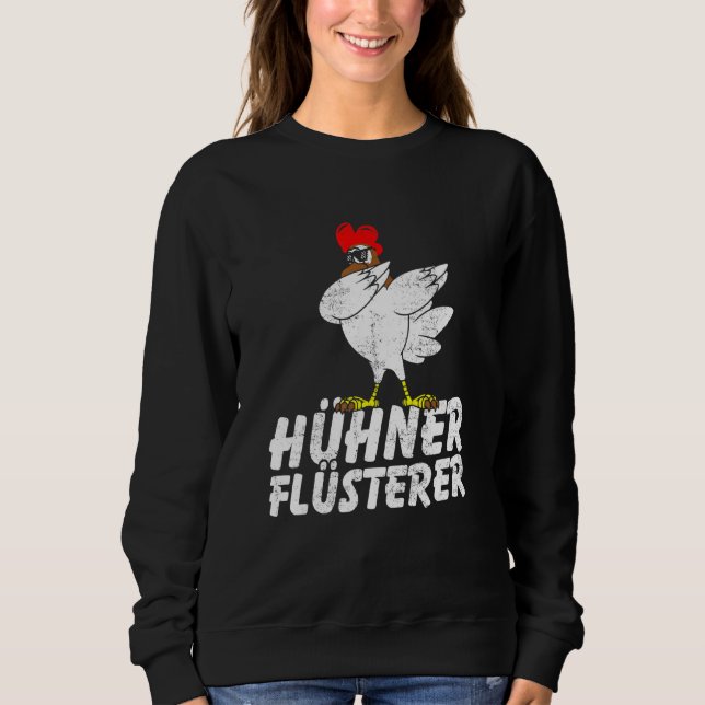 Dabbing Chickens Whisper Farmer Chicken Children Sweatshirt (Front)