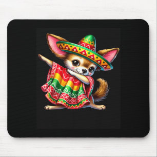 Dabbing Chihuahua Cinco De Mayo Mexican Kids Cute Mouse Pad