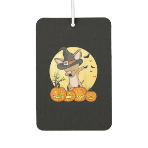 Dabbing Chihuahua Dab Dance Funny Dog Halloween Car Air Freshener