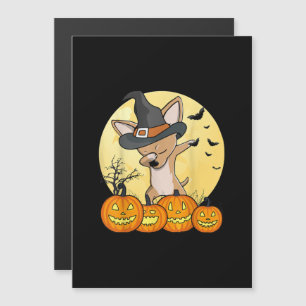 Dabbing Chihuahua Dab Dance Funny Dog Halloween Magnetic Invitation