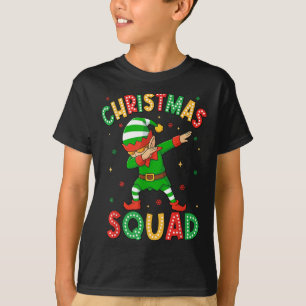 Dabbing Christmas Squad Santa Elf Family Matching T-Shirt