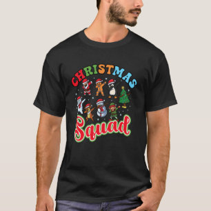 Dabbing Christmas Squad Santa Family Matching Xmas T-Shirt