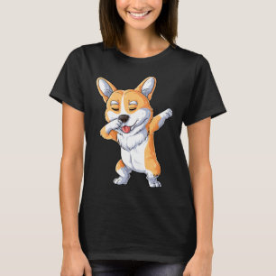 Dabbing Corgi Dog Boys Kids Dab Dance T-Shirt