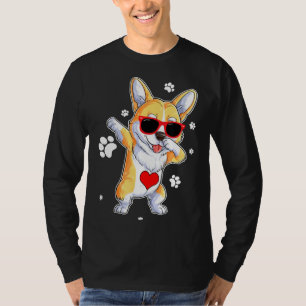 Dabbing Corgi Dog Kids Boys Girls Dab Dance T-Shirt