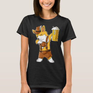 Dabbing Corgi T Oktoberfest Lederhosen Men Prost B T-Shirt